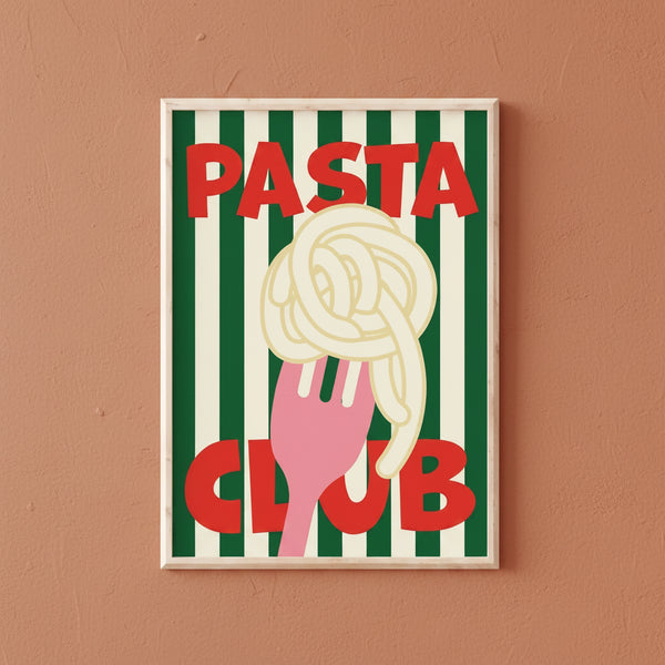 Colorful Pasta Wall Art Poster