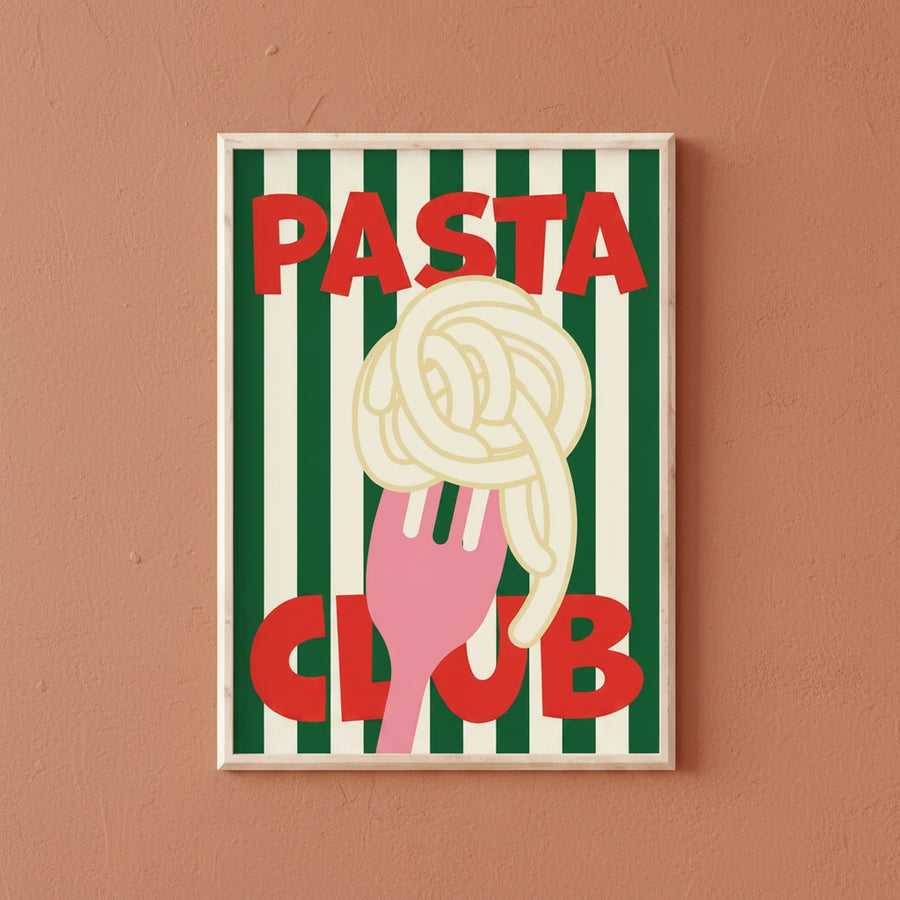 Colorful Pasta Wall Art Poster