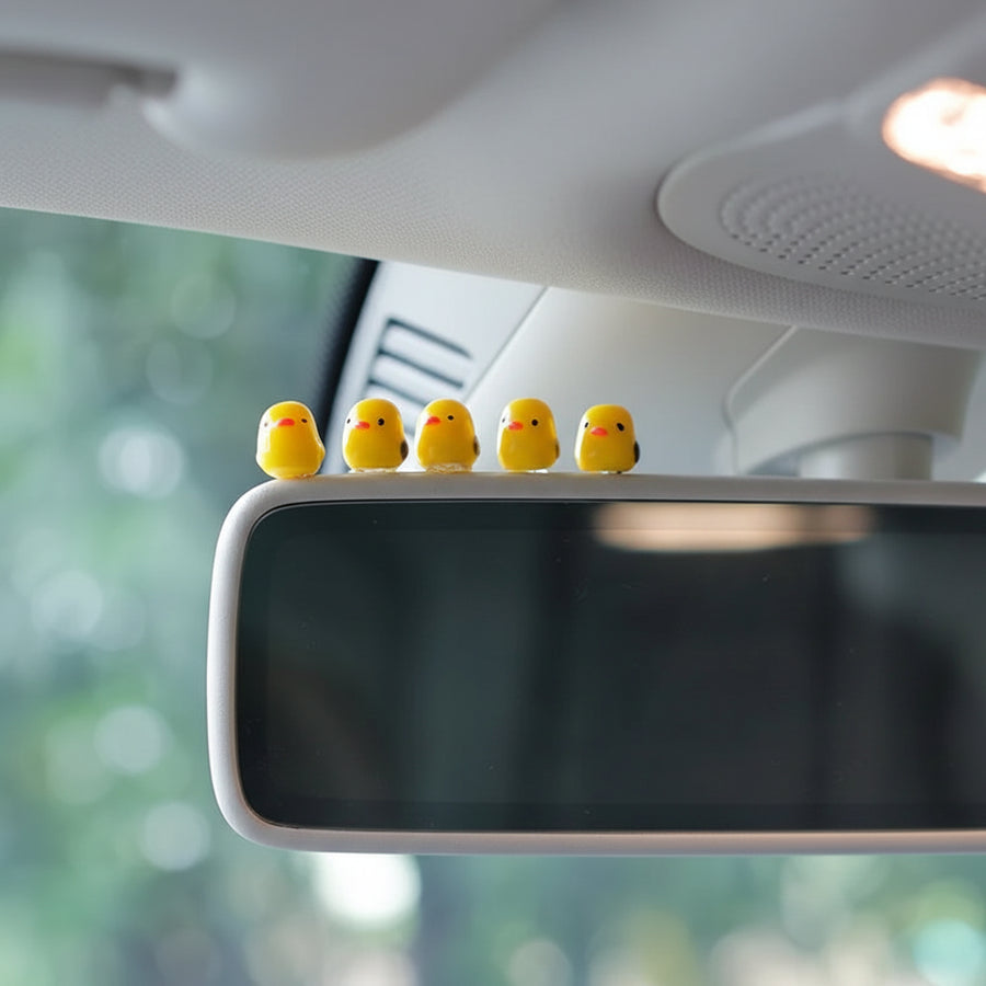 Mini Ducks Car Mirror Decoration