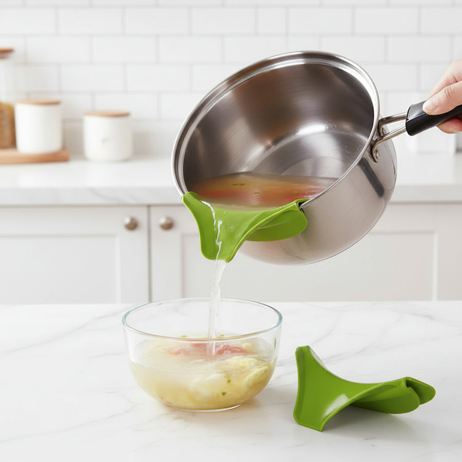 Anti-Spill Pot Pouring Funnel