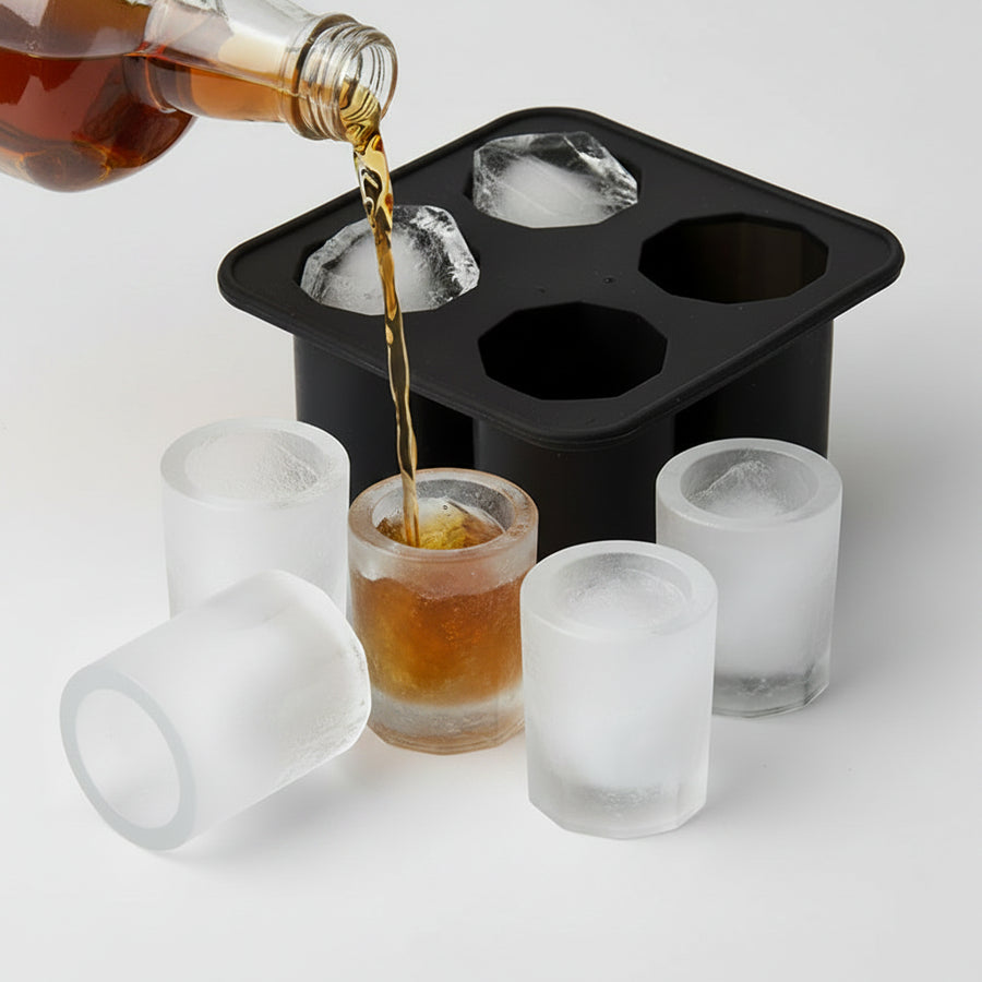 Ice Block Maker for Whiskey & Cocktail shot glasses